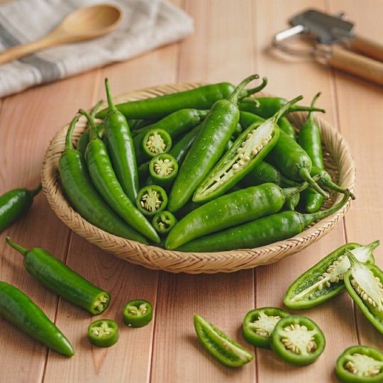 Large Green Chilli (अचारी मिर्च)